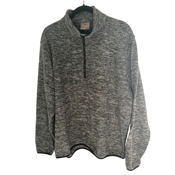 Hawke & Co. Sports Men's Large Gray & Black Half-Zip PulloverOutdoor Long Sleeve - Picture 1 of 7